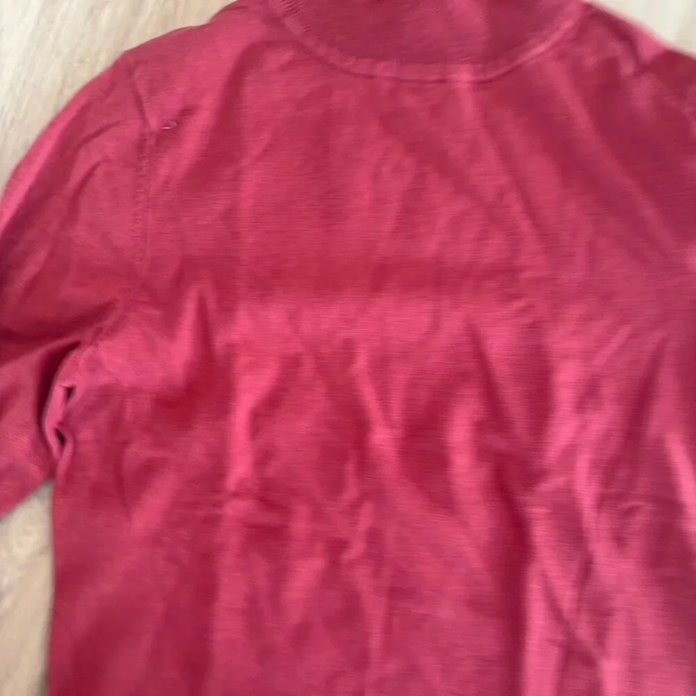 ** PENDLETON Mock Neck Pullover Sweater Women's Size S Cranberry Red Silk Blend - Picture 5 of 8